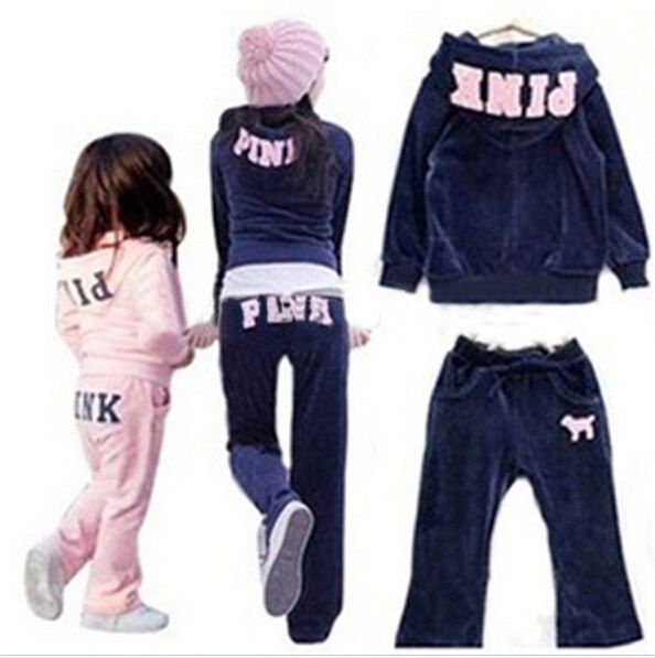 Online Cheap Fasion Children Clothing Set Pink Brand Clothing ...