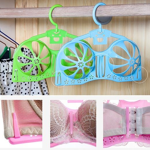 Discount Wholesales Bra Drying Underwear Hangers Plastic Clothes Rack