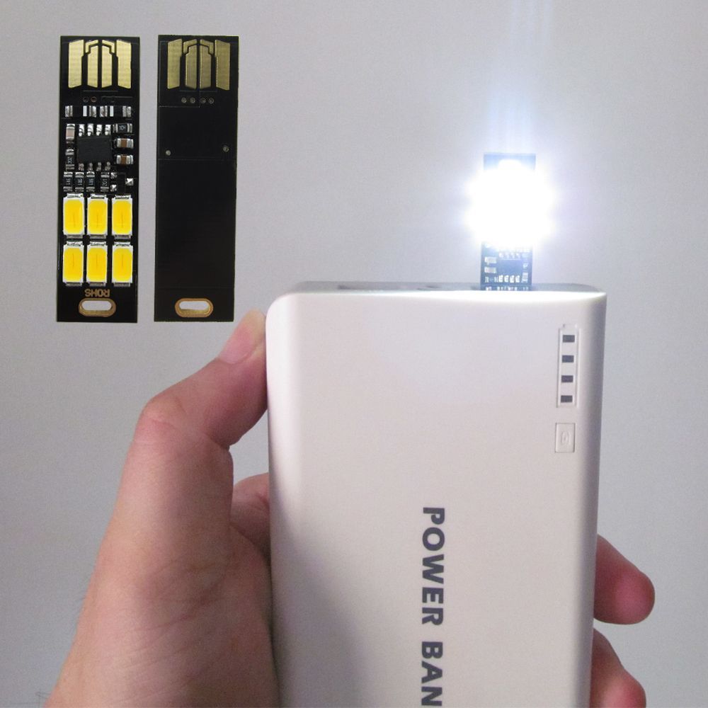 Mini Touch Dimmer Switch USB Power 1W 5V 6 LED Night Light White/Warm