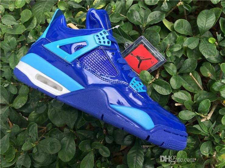 red patent leather jordan 4