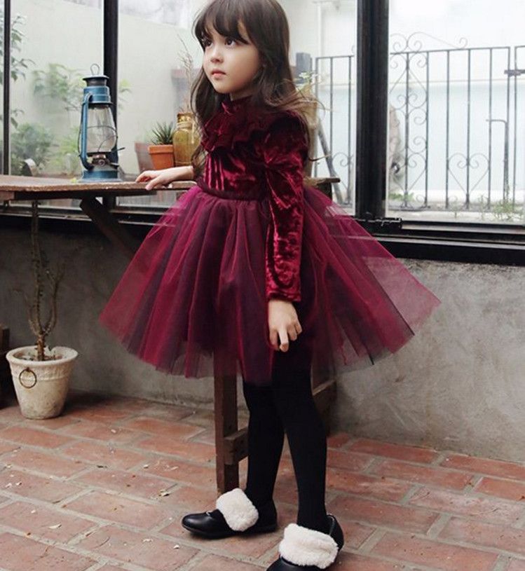 winter party dress for baby girl