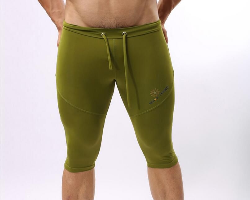 2021 Mens Sports Swimming Trunks Running Jogging Breeches Gym Cycling