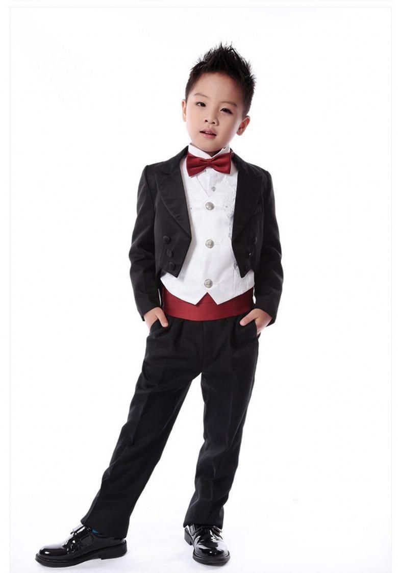 The New High Grade Boys Suits Dovetail Five Piece Suit Children in Toddler Boy Formal Wear The New High Grade Boys Suits Dovetail Five Piece Suit Children in Toddler Boy Formal Wear