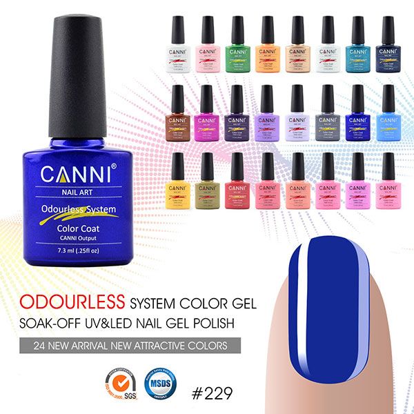 *7.3ml CANNI Gel Varnish Odorless Nail Polish UV Color Gel Long Lasting