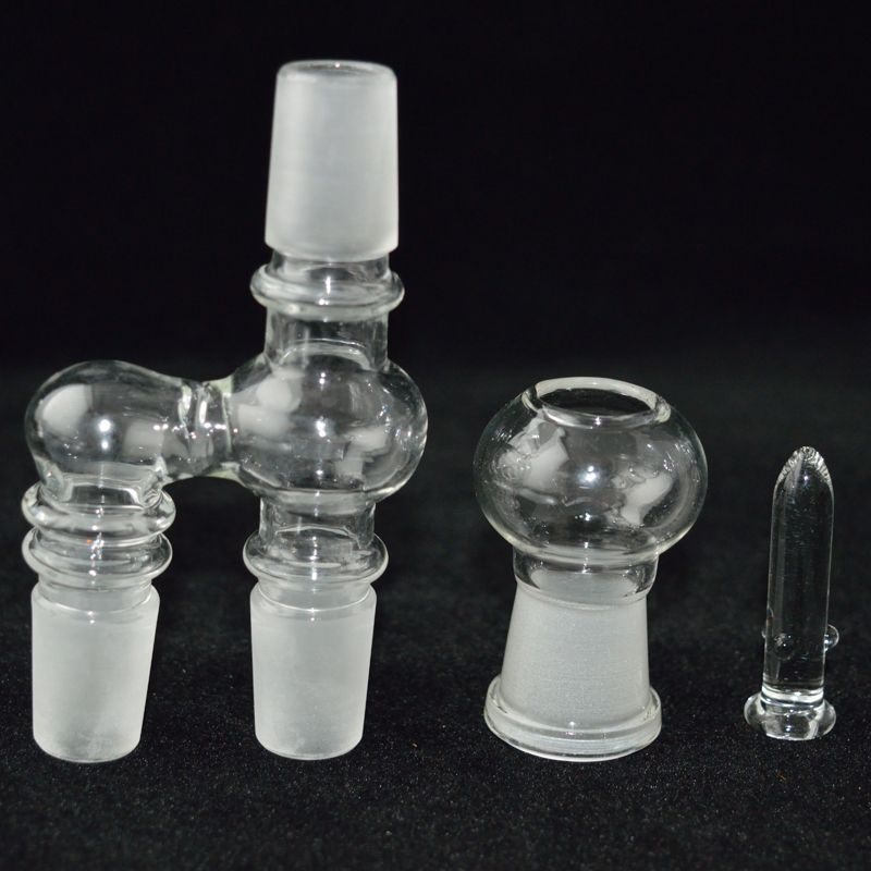 2021 Adapters 14.4mm Or 18.8mm Male Glass Bongs Joint Glass Dome And