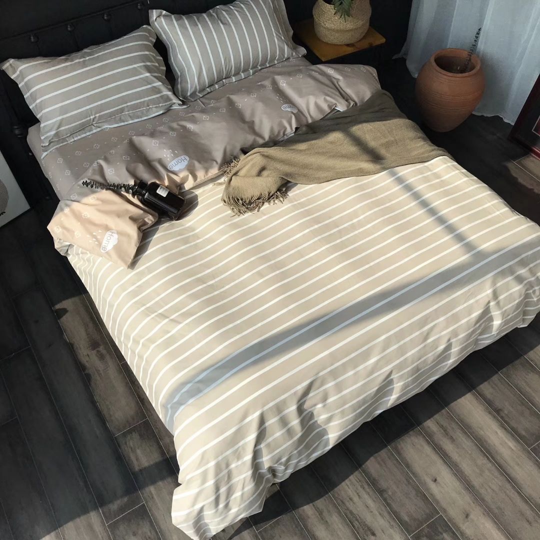 Jet Mill Hair Reactive Dyeing Cotton Bed Sheet Bedding Bag Four Jet Mill Hair Reactive Dyeing Cotton Bed Sheet Bedding Bag Four Piece Set Brushed Finish Winter Useing 1606 Duvet Covers Queen Comforters For