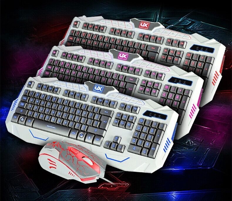 Discount Gaming Keyboard Mouse Combos Mechanical Keyboard Ergonomic