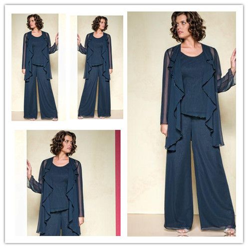 mother off the bride pant suits 2015 plus size three pieces woman pant suit plus size special occasion