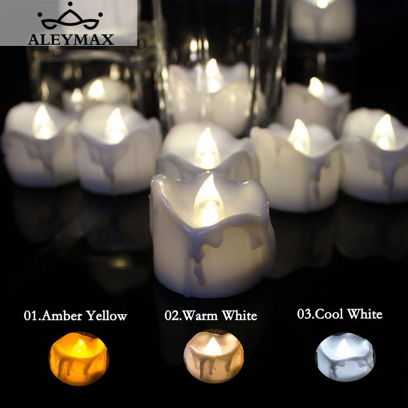 Timer Function Flickering Tea Candle Romantic Flameless Led Timer Function Flickering Tea Candle Romantic Flameless Led Light Lamp Decoration For Home Festival Wedding Party Candles Tealight