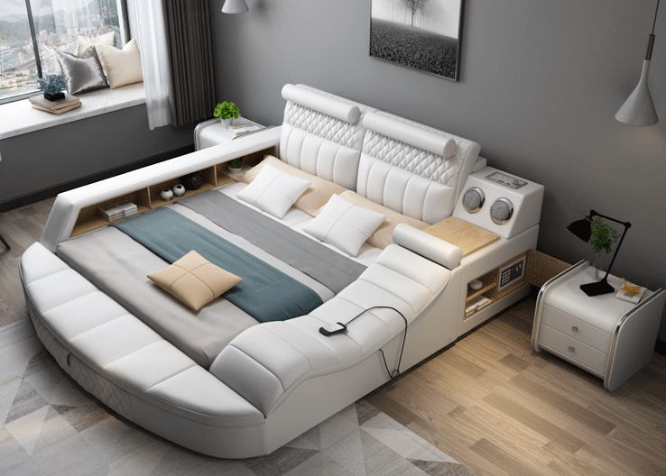 سرير ذكي مع مساج متعدد الوظائف بتقنية البلوتوث سرير ذكي مع مساج متعدد الوظائف بتقنية البلوتوث