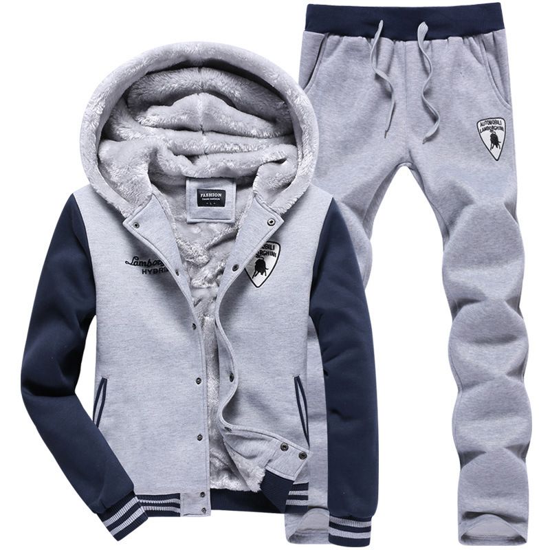 2018 Wholesale 2015 Winter Mens Tracksuit Set Outdoor Sport Suit Thick ...