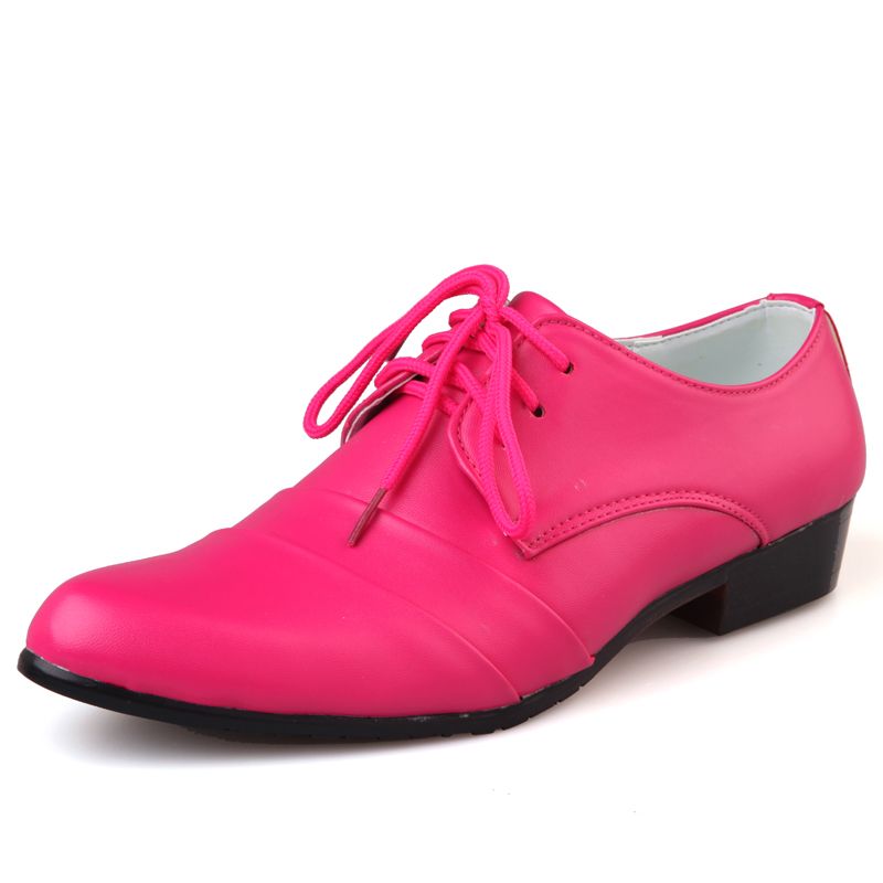 hot pink dress shoes for men