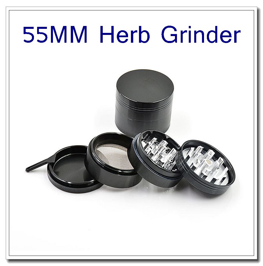 2020 New Herb Grinders 4 Layers 55mm Aluminum Herb Grinders Wholesale