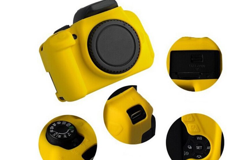 2020 2016 New Black Soft Silicone Rubber Camera Protective Body Cover