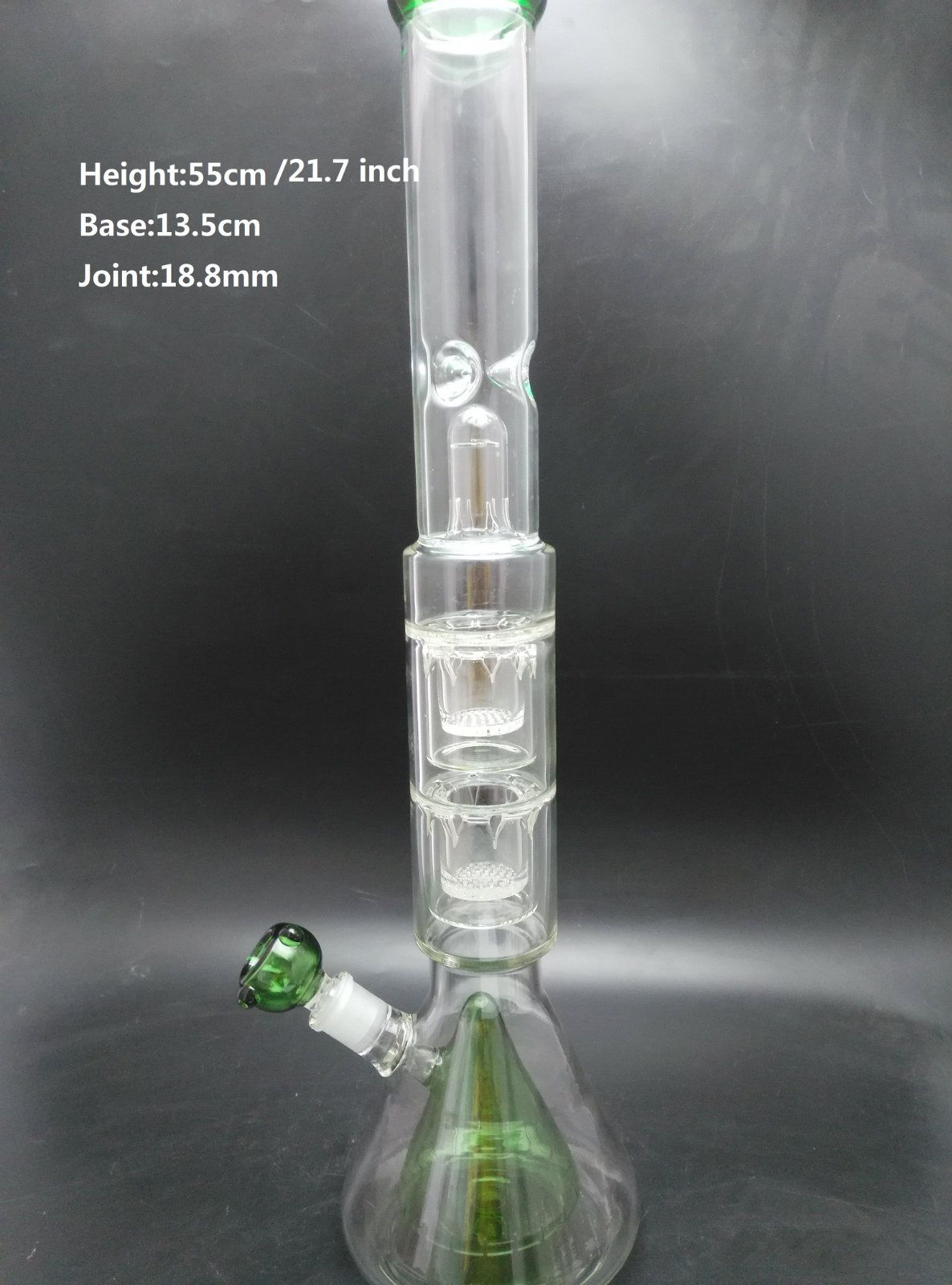 2020 21.7 Inch Monster Large Size Glass Water Pipes Glass Bongs With ...