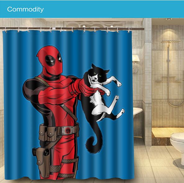 2019 2018 New Fabric Waterproof Bathroom Deadpool Funny Take Cat 2019 2018 New Fabric Waterproof Bathroom Deadpool Funny Take Cat 180x160cm Shower Curtain Polyester Bath From Coolsupplier 28 03 Dhgate Com