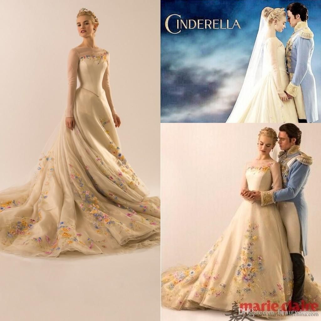 Discount 2015 Glamourous Movie Cinderella Fairy Tale Style A Line ...