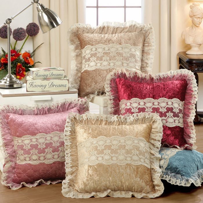 classical lace sofa cushion