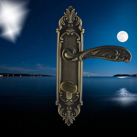 copper locks door handle solid antique mute casting direct wholesale factory grade larger