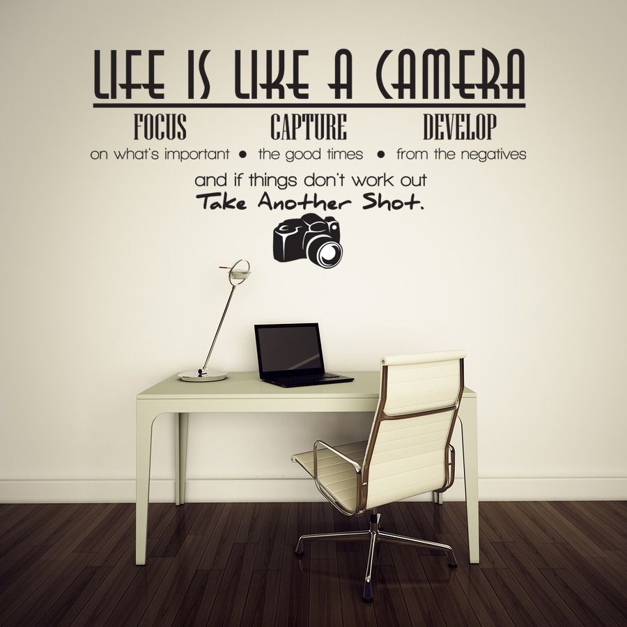 Home Wall Decals life is like a camera quote wall stickers adesivo de parede vinyl Home Wall Decals life is like a camera quote wall stickers adesivo de parede vinyl