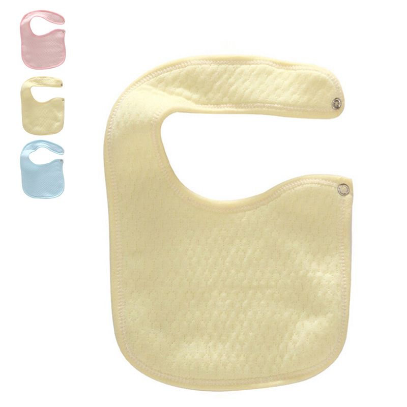 2019 Hot Sale Newborn Baby Bibs Cotton Solid Absorbent Bibs Burp Cloths