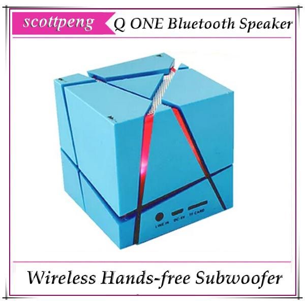 2020 Q ONE QONE Wireless Bluetooth Speaker Protable Square Music Player