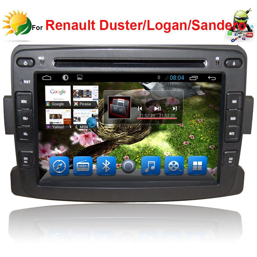 2019 Android Car Stereo For Renault Duster Car Dvd Player With Gps Navigation 3G WIFI 1 Din 7