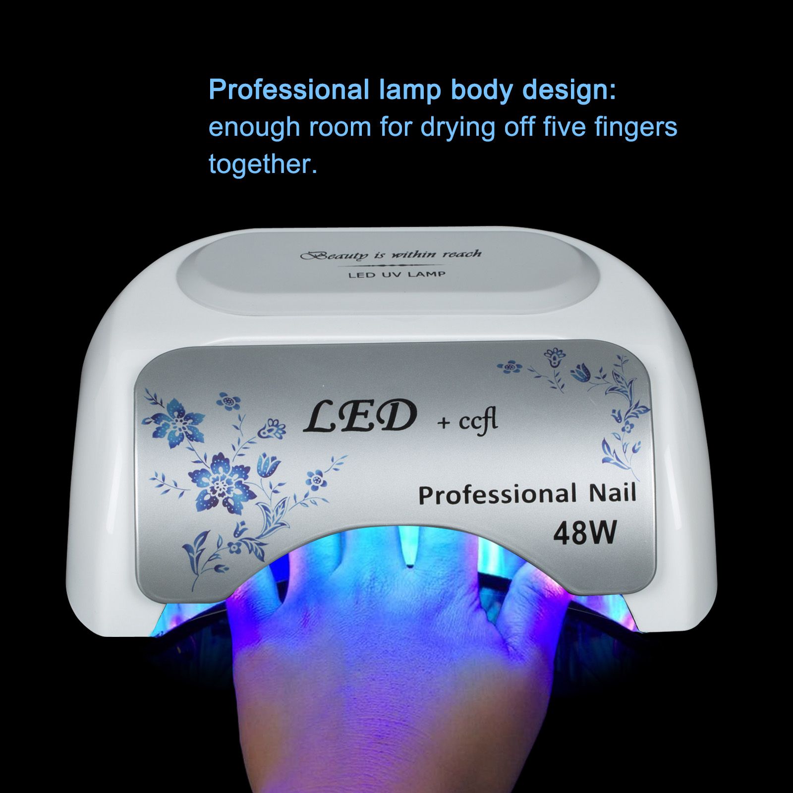 2019 Unique Design UV LED & CCFL Nail Lamp 48w For Nail Gel Dryer
