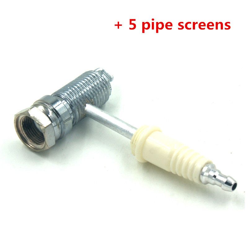 2020 Funny Spark Plug Shape Metal Smoking Pipe,Tobacco Pipes Gadget +5