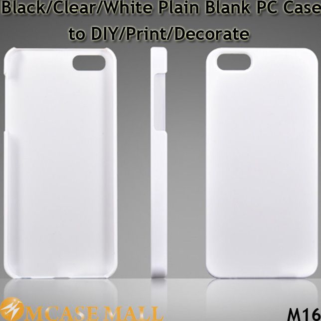 Compre Plain Branco Claro Phone Case Capa Em Branco Para Iphone 5s