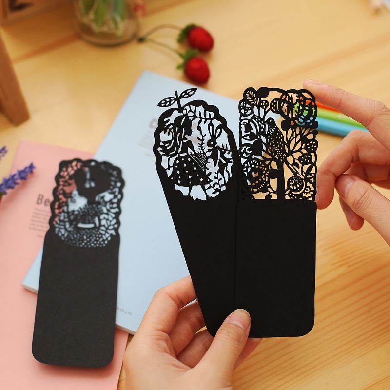 personalized bookmarks hollowing card