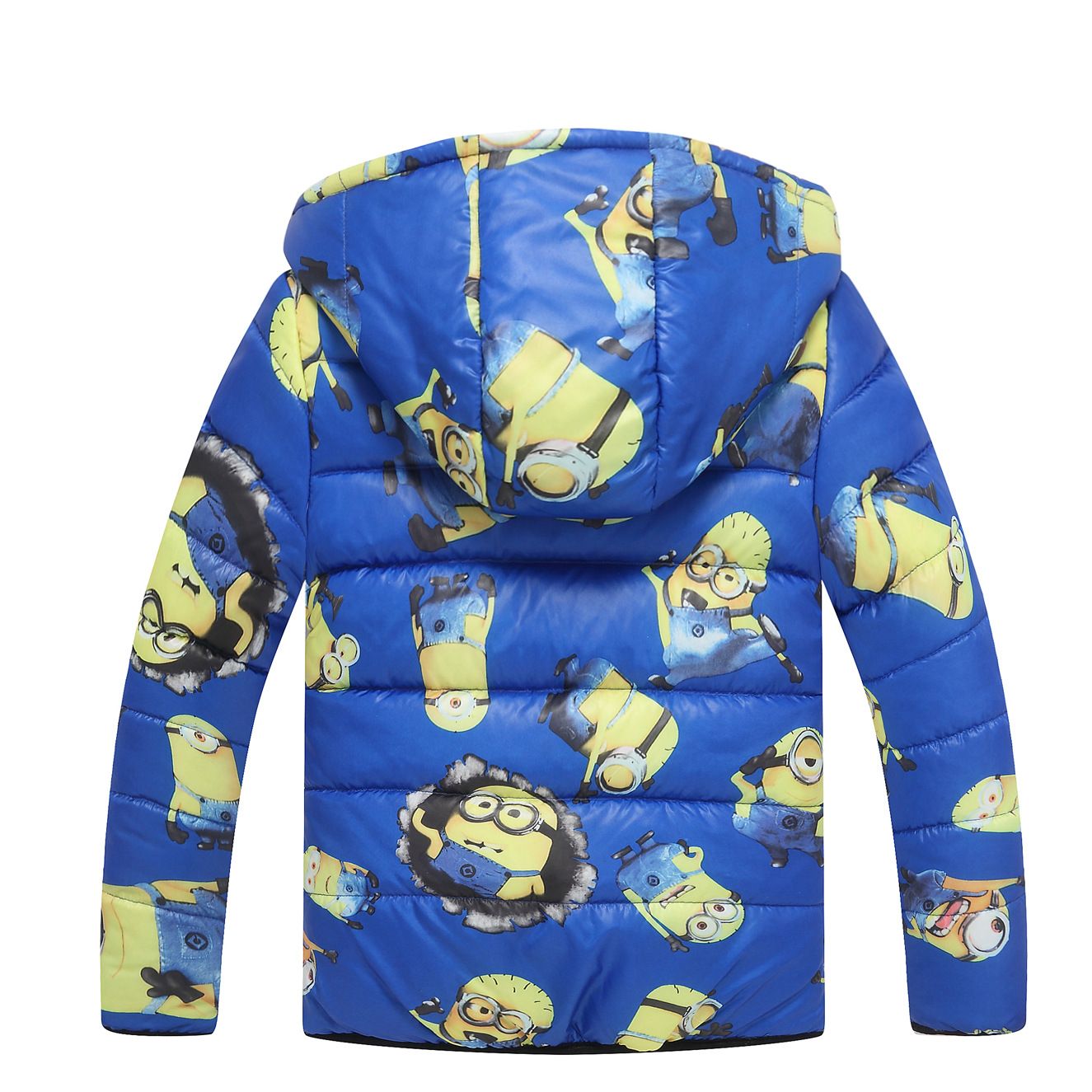 Baby Despicable Me Minion Jacket Hooded Kids Cotton Padded Jacket