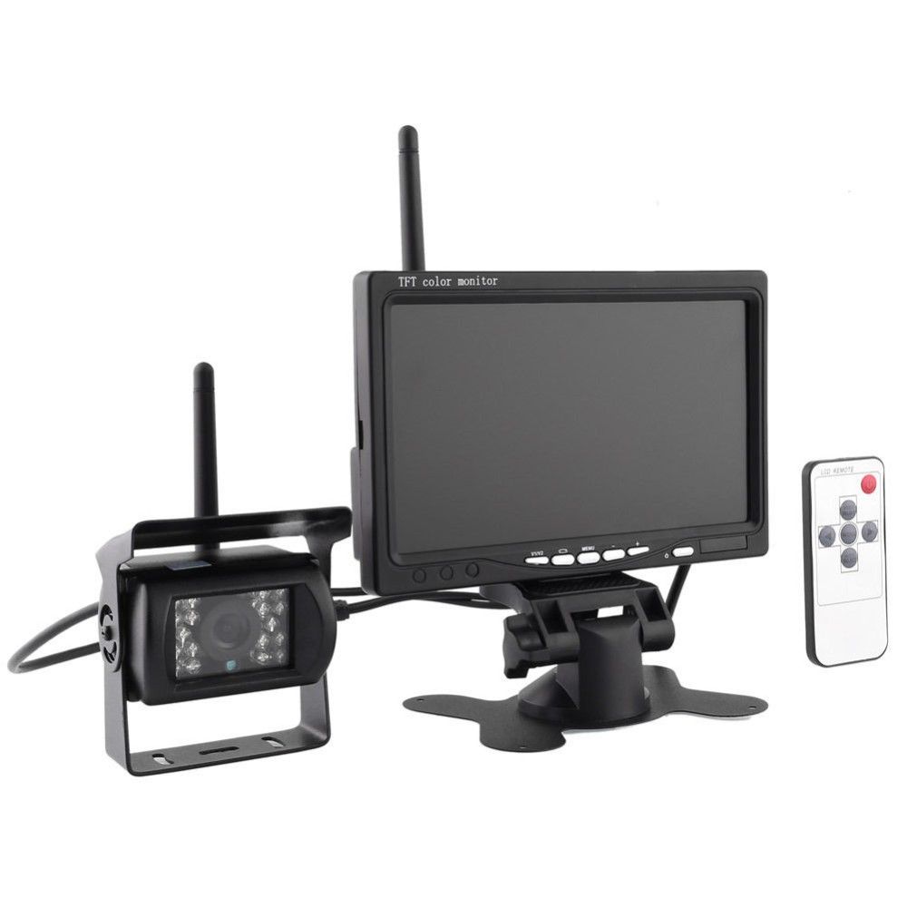 2019 100m 2 4GHz Wireless Rear View Camera 7 800 480 TFT LCD Screen Car