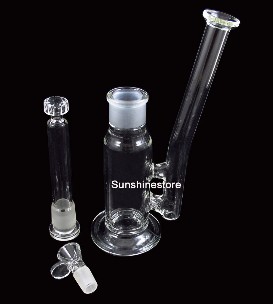 2021 YQ 026 Glass Bong Smoking Water Pipe With Split Attachment Height