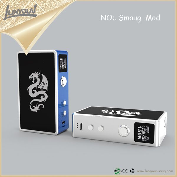 2015 New Luxyoun Box Mod 18650 150 Watt Box Mod E Cig 150w Box Mod