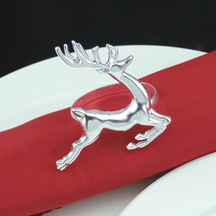 christmas deer napkin rings silvergold alloy napkin buckle holder hotel wedding party table decoration wn265 halloween napkin rings hammered napkin rings