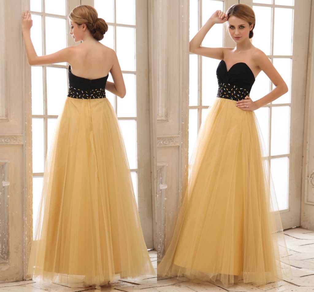 Black and yellow party dress Black and yellow party dress
