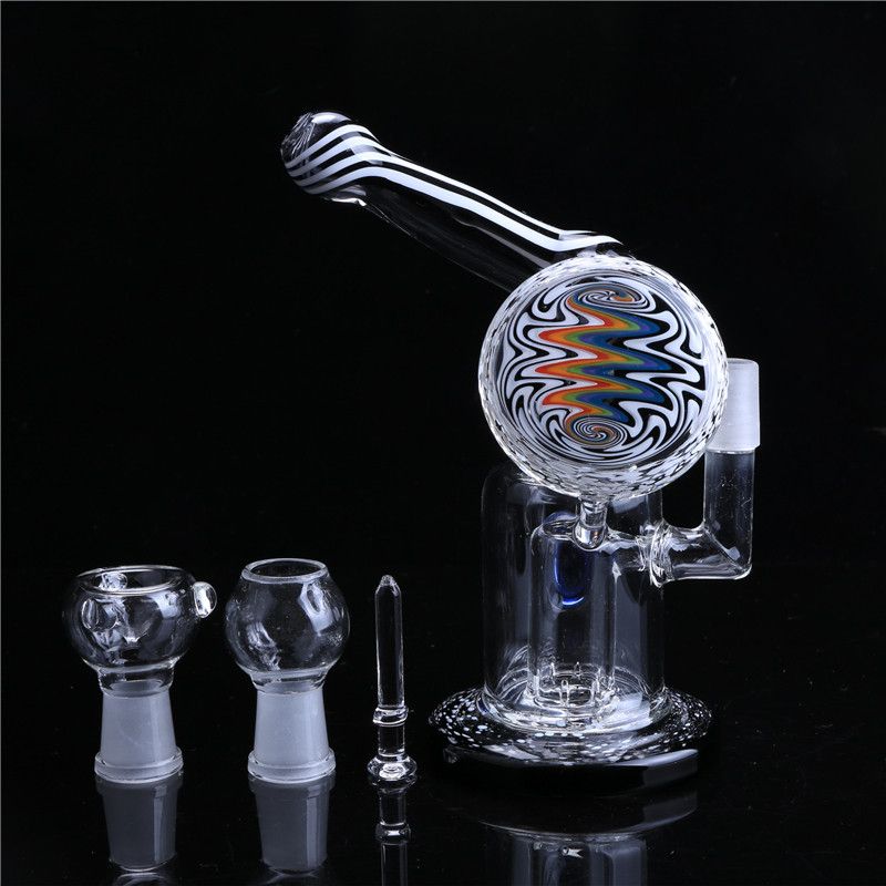 Compre Fumar Dogo Cubilete Bong Fumar Klein Recycler Perc Vidrio Bong