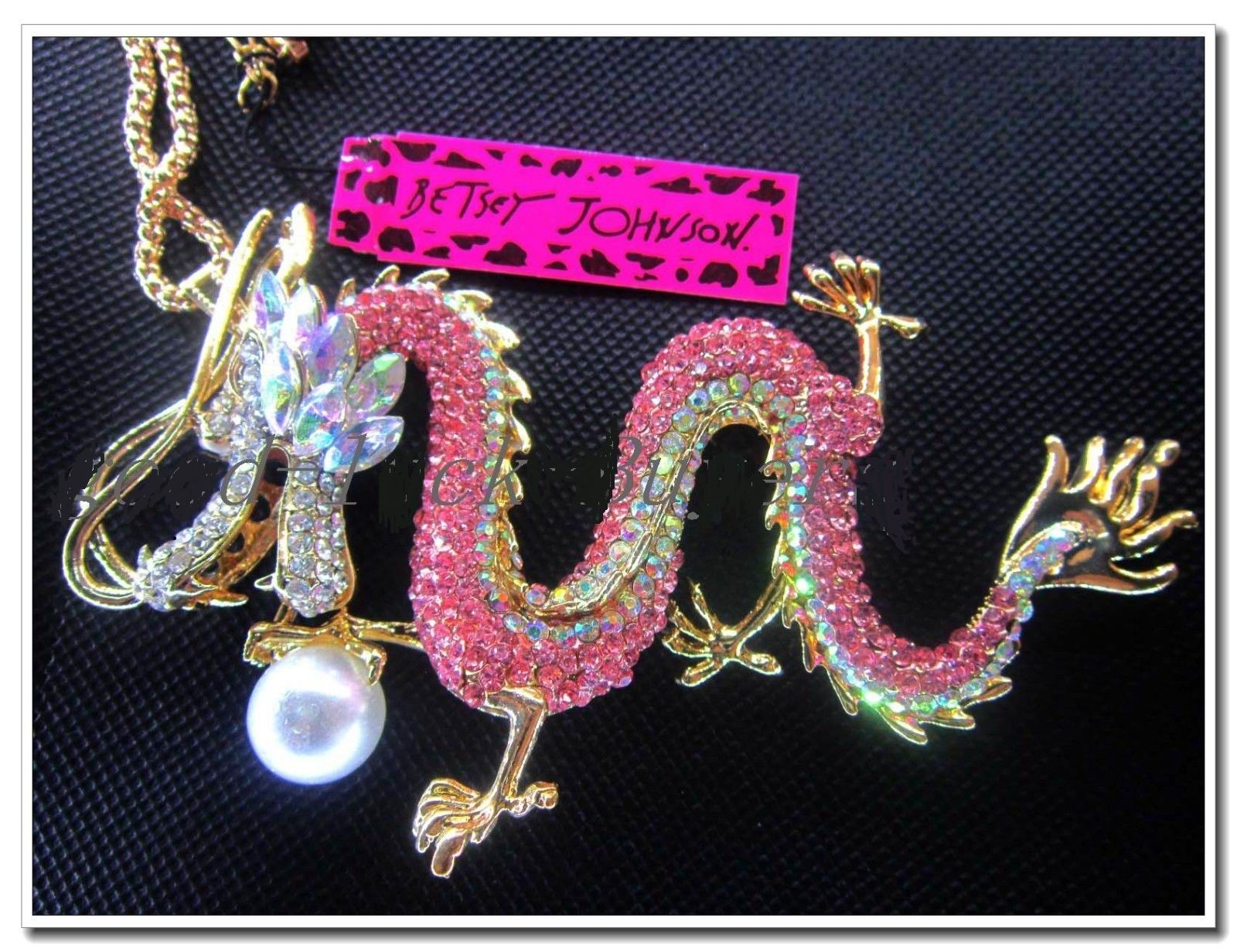 Wholesale Betsey Johnson Pink Color Dragon Crystal Bead