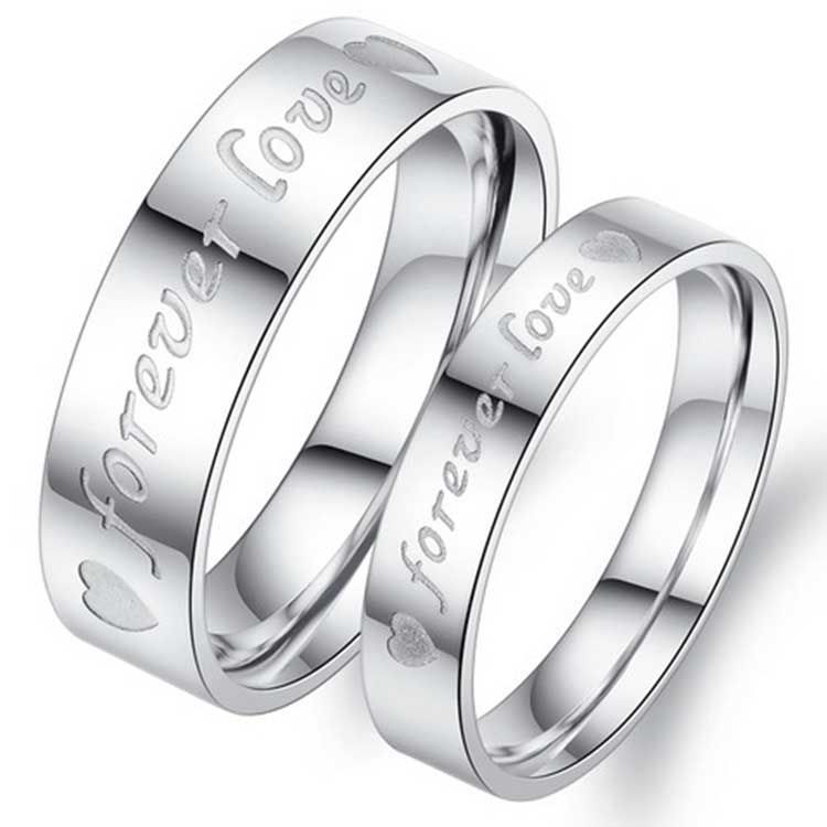 couple wedding ring nice gift for lover silver color fashion tatinium steel jewelry promise lover simple ring pearl engagement rings matching wedding bands - Couple Wedding Rings couple wedding ring nice gift for lover silver color fashion tatinium steel jewelry promise lover simple ring pearl engagement rings matching wedding bands - Couple Wedding Rings