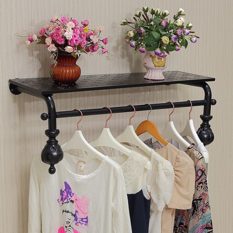 2019 Wall Display Rack Clothing Store Shelf Floor Wall Shelf Costumes ...