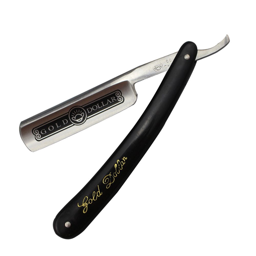 2020 Brand New Gold Dollar Straight Razor Model 66 Man Razor Alloy