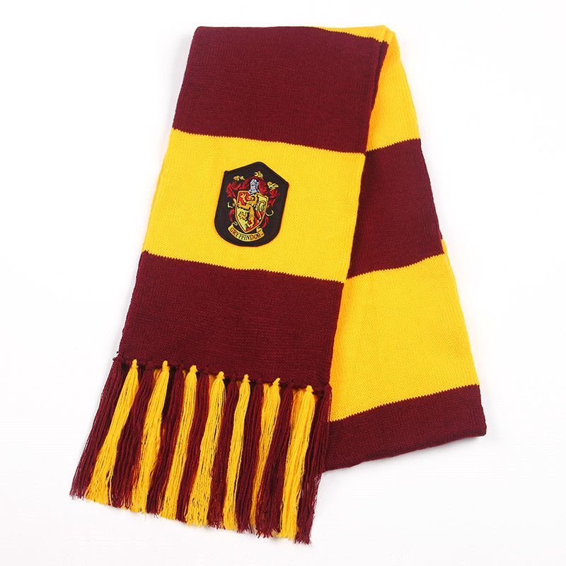 Harry Potter Scarf Scarves Knit Lace Gryffindor Hufflepuff Cosplay ...