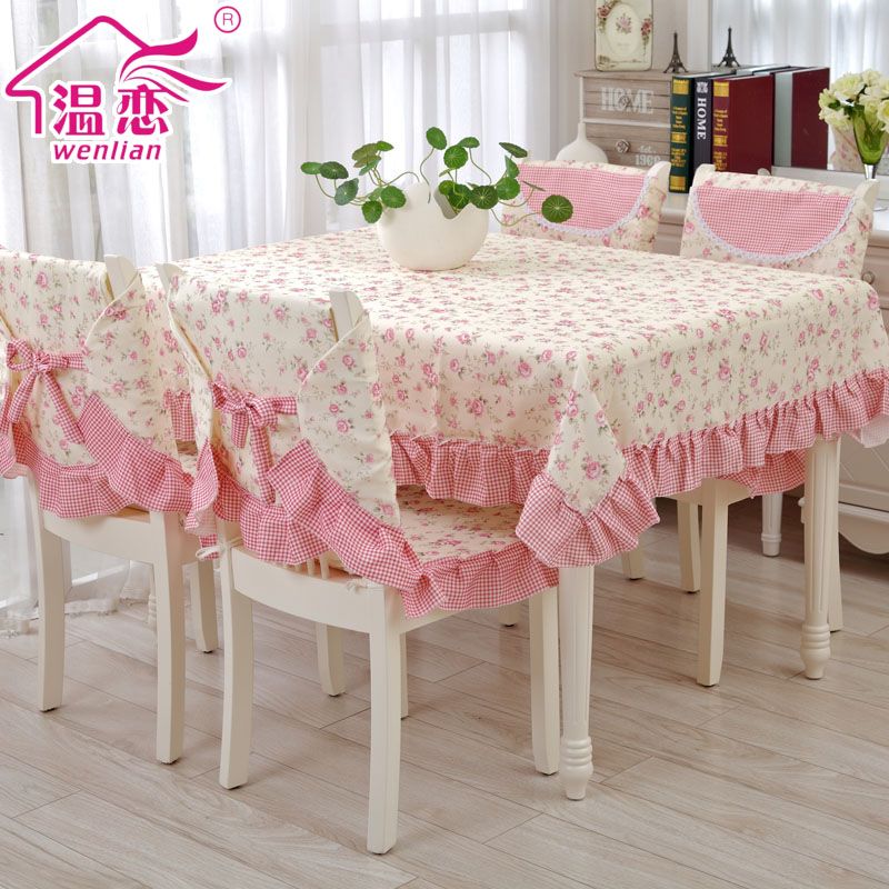 Whole Rustic Pink Table Cloth Dining Chair Cover Whole Rustic Pink Table Cloth Dining Chair Cover Baimuer Laciness Tables And Chairs Set Tablecloth Lace Red