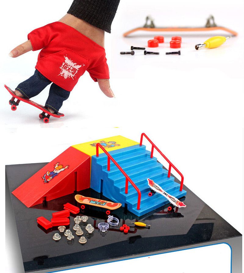 Compre Fingerboard Dedo Skate + Runway Originalidade Intelectual Mini Brinquedos Tech Skate