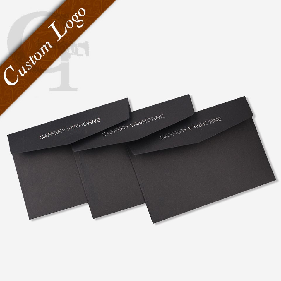 wholesale custom logo brand name printed business paper gift credit card envelopes