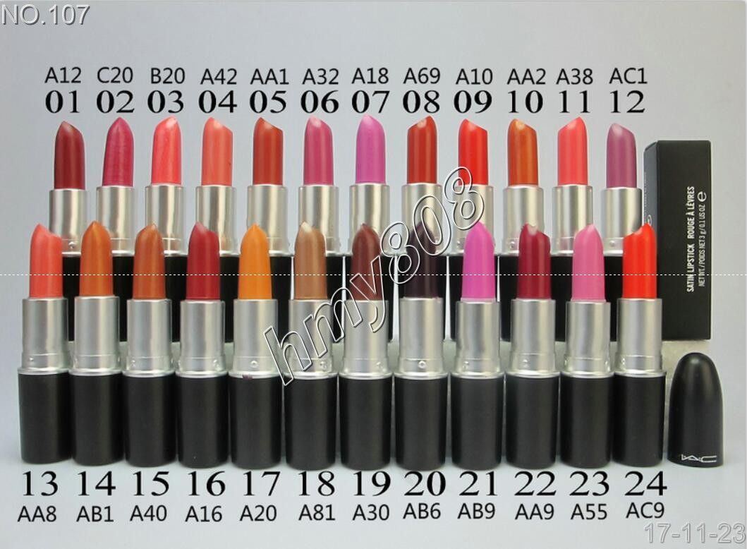 Mat Rouge à Lèvres Batom Fosco Avec Anglais Nom Total 24 Différentes Couleurs Meilleure Qualité 3g