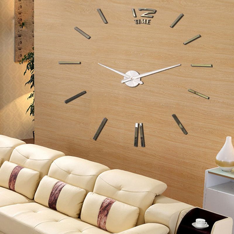 Fashionable Big Size 3d Wall Clock Mirror Diy Clocks Home Fashionable Big Size 3d Wall Clock Mirror Diy Clocks Home Decoration Meeting Room Decorative Large Metal