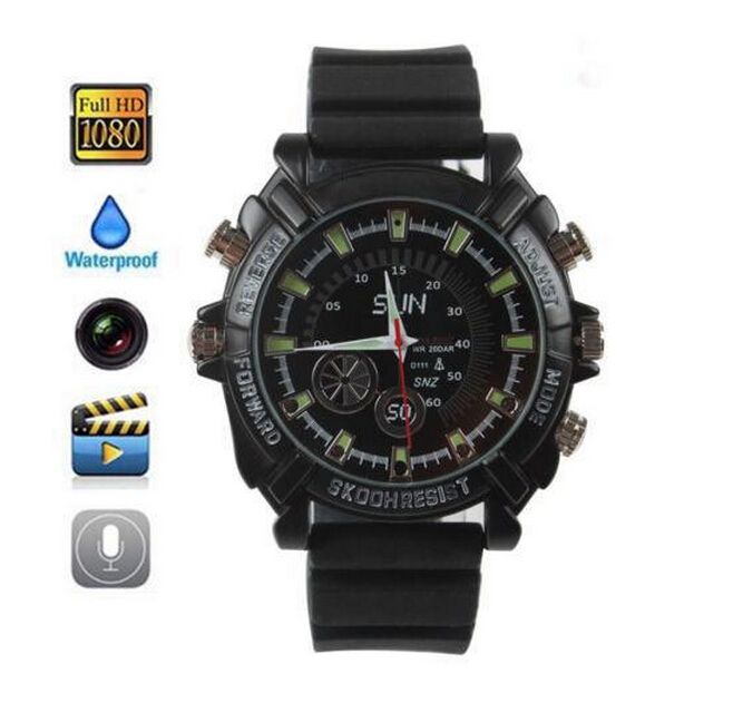 2019 32GB Spy Camera 1080P Night Vision Waterproof Spy Watch Camera