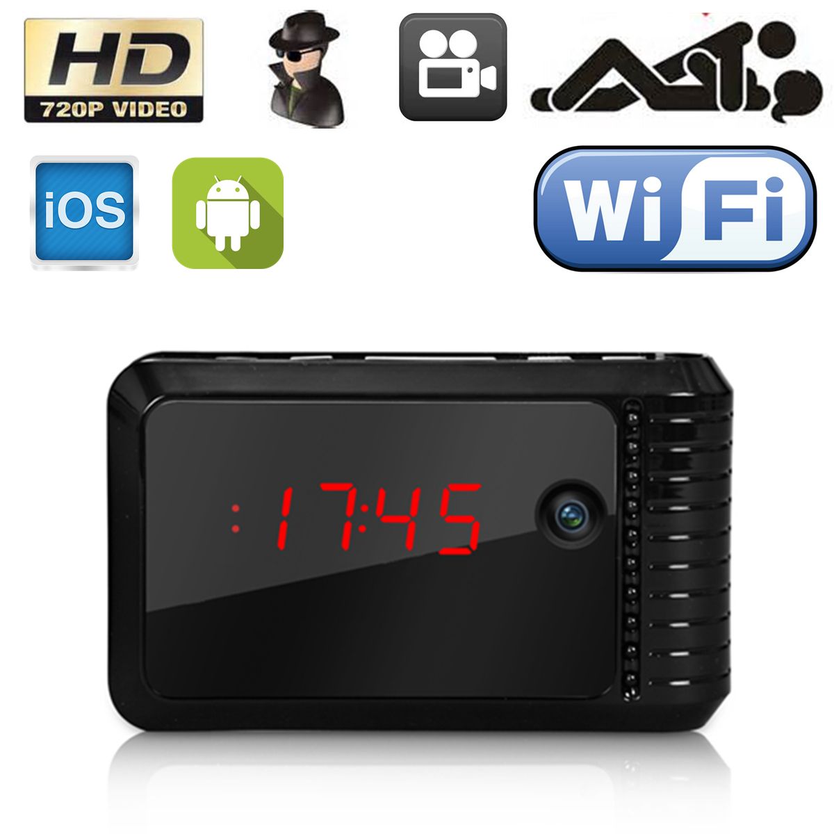 Wireless Wifi Ip Hd Spy Camera Night Vision Clock Dv Dvr Hidden ... for Mini Spy Camera For Iphone
131fsj Wireless Wifi Ip Hd Spy Camera Night Vision Clock Dv Dvr Hidden ... for Mini Spy Camera For Iphone
131fsj